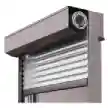 Steel rolling shutter for secure and durable access control in commercial and industrial settings, providing protection against theft and environmental elements.